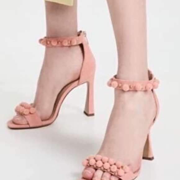 Sam Edelman Luella Canyon Clay Squared Toe Ankle Strap Spool Heeled Sandals - Picture 5 of 10